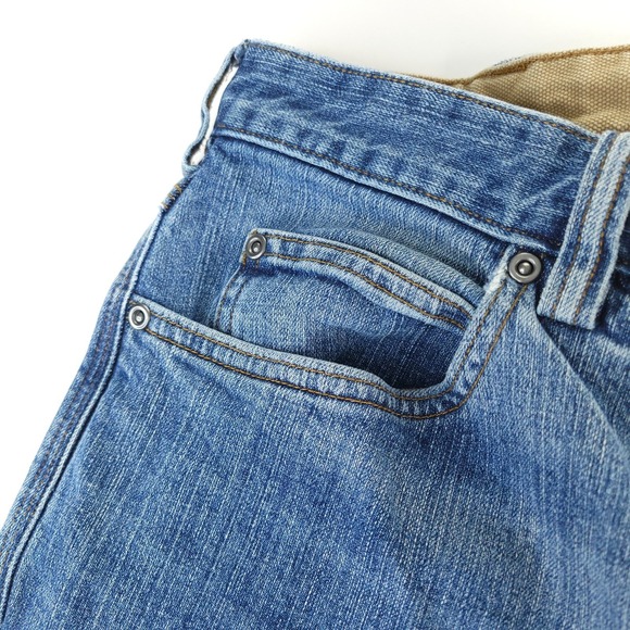 Duluth Trading Flex Ballroom Jeans Mens 36x28 Blue Denim Relaxed Fit ` - Picture 4 of 12